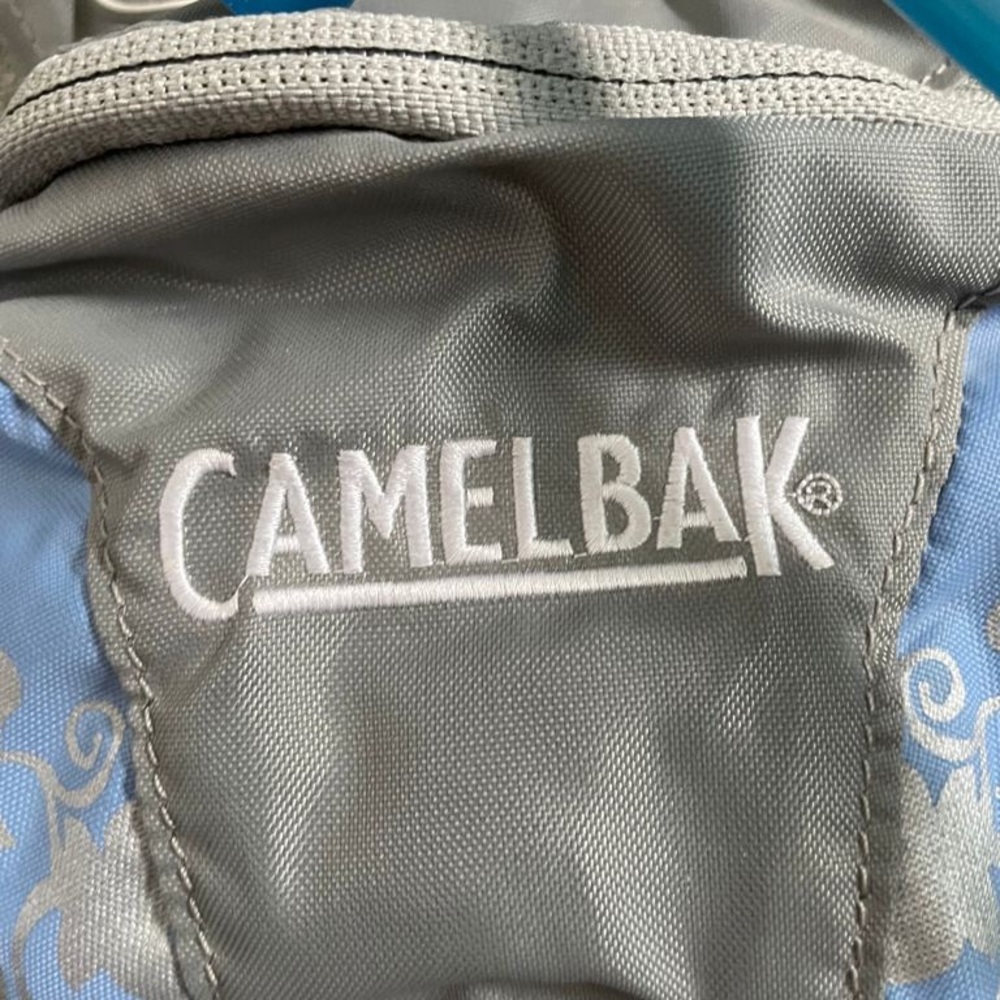 Camelbak gray & blue water hydration backpack